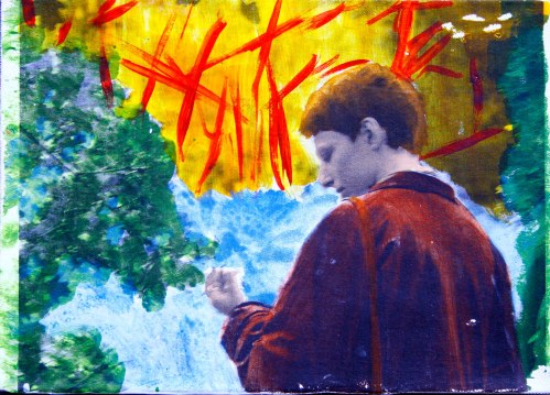 Kate examines a tree but which reality is real?