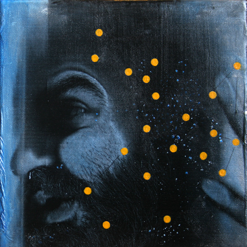 LIttle Fish Acrylic and oil on canvas 20 cm x 20 cm